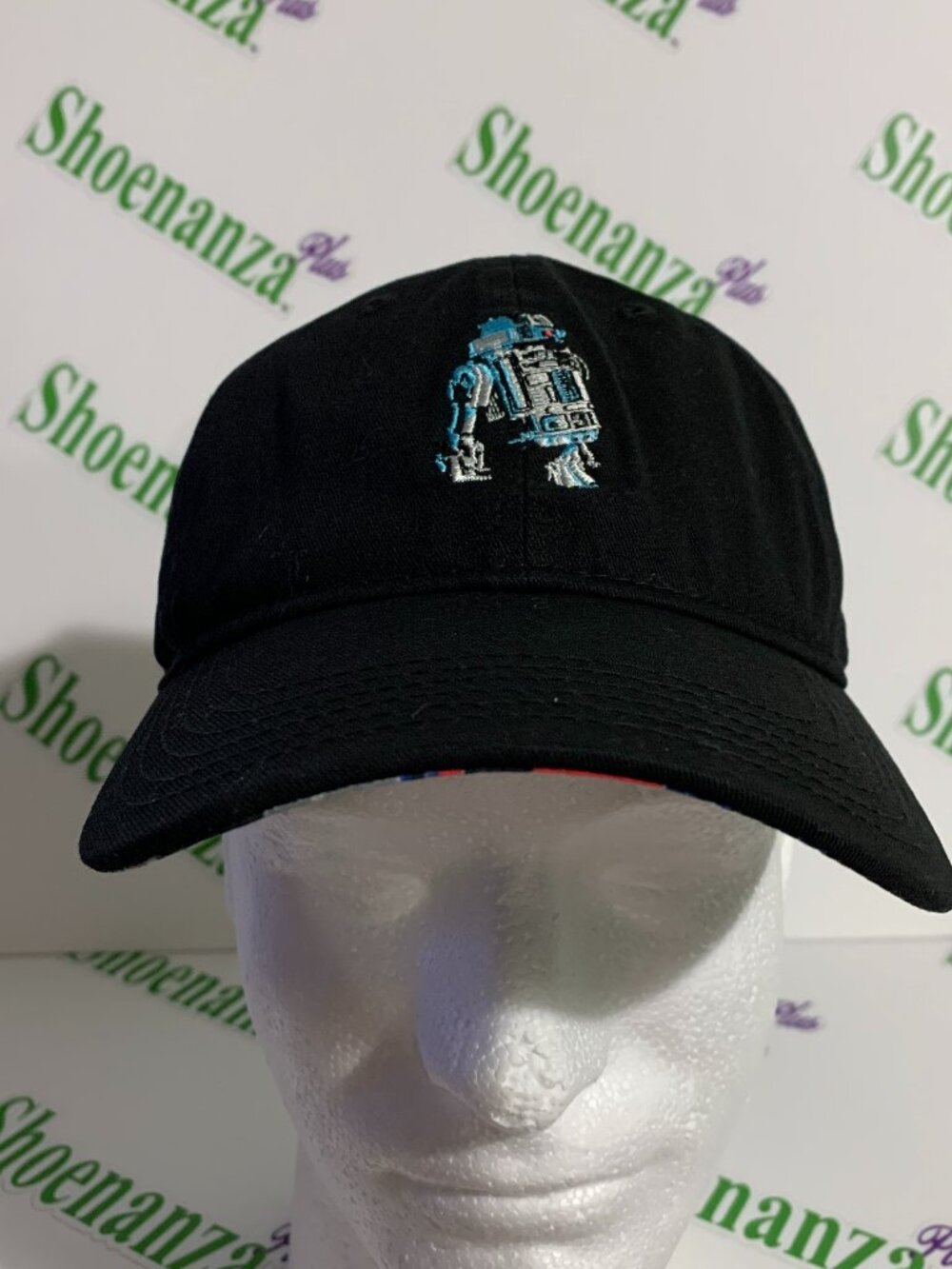 RSVLTS Hat Astromech R2-D2 Star Wars Disney Droid Adjustable Snapback Black Cap